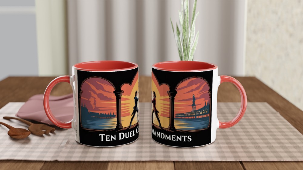 Hamilton Mug | Ten Duel Commandments Quote | Musical Theatre Gift | Birthday Present for Theatre Lover — view 7