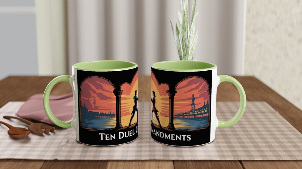 Hamilton Mug | Ten Duel Commandments Quote | Musical Theatre Gift | Birthday Present for Theatre Lover — view 5