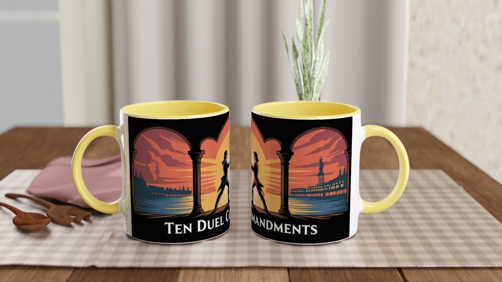 Hamilton Mug | Ten Duel Commandments Quote | Musical Theatre Gift | Birthday Present for Theatre Lover — view 8