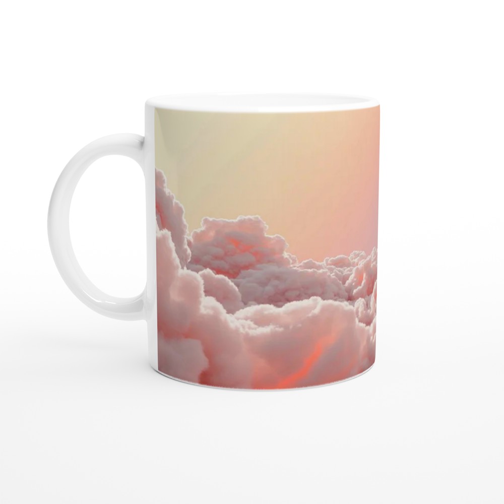 Sensory Friendly Zone Mug | Pastel Cloudscape Mental Health Gift | Calming Positivity Mug for Best Friend — view 10