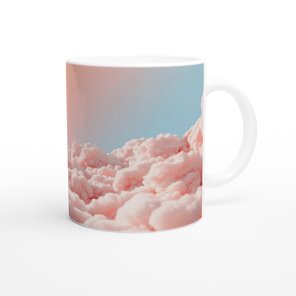 Sensory Friendly Zone Mug | Pastel Cloudscape Mental Health Gift | Calming Positivity Mug for Best Friend — view 12