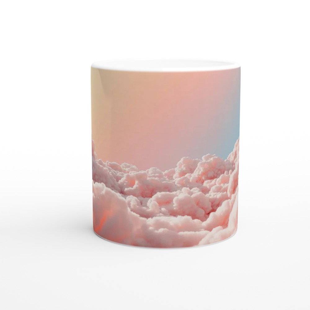 Sensory Friendly Zone Mug | Pastel Cloudscape Mental Health Gift | Calming Positivity Mug for Best Friend — view 11