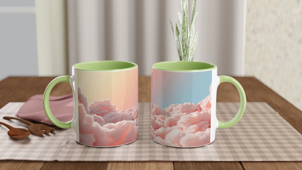 Sensory Friendly Zone Mug | Pastel Cloudscape Mental Health Gift | Calming Positivity Mug for Best Friend — view 5