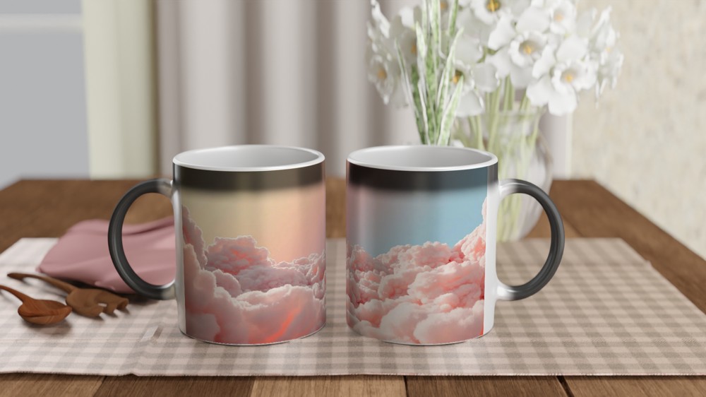 Sensory Friendly Zone Mug | Pastel Cloudscape Mental Health Gift | Calming Positivity Mug for Best Friend — view 3