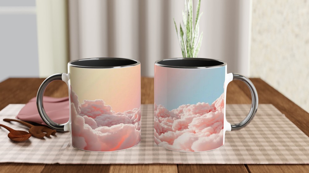 Sensory Friendly Zone Mug | Pastel Cloudscape Mental Health Gift | Calming Positivity Mug for Best Friend — view 9