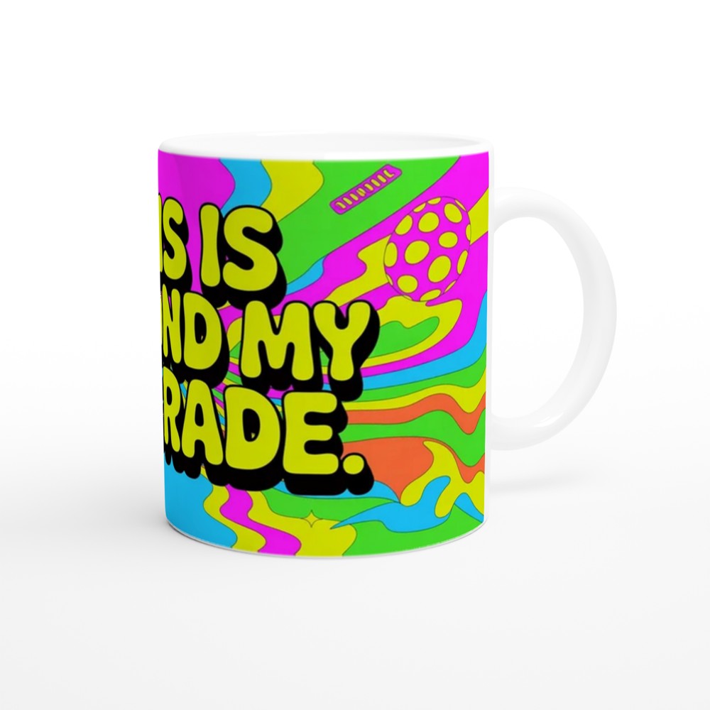 This Is Beyond My Paygrade Mug | Funny Office Gift for Colleagues | Sarcastic Leaving Present | Psychedelic Neon Coffee Mug — view 12