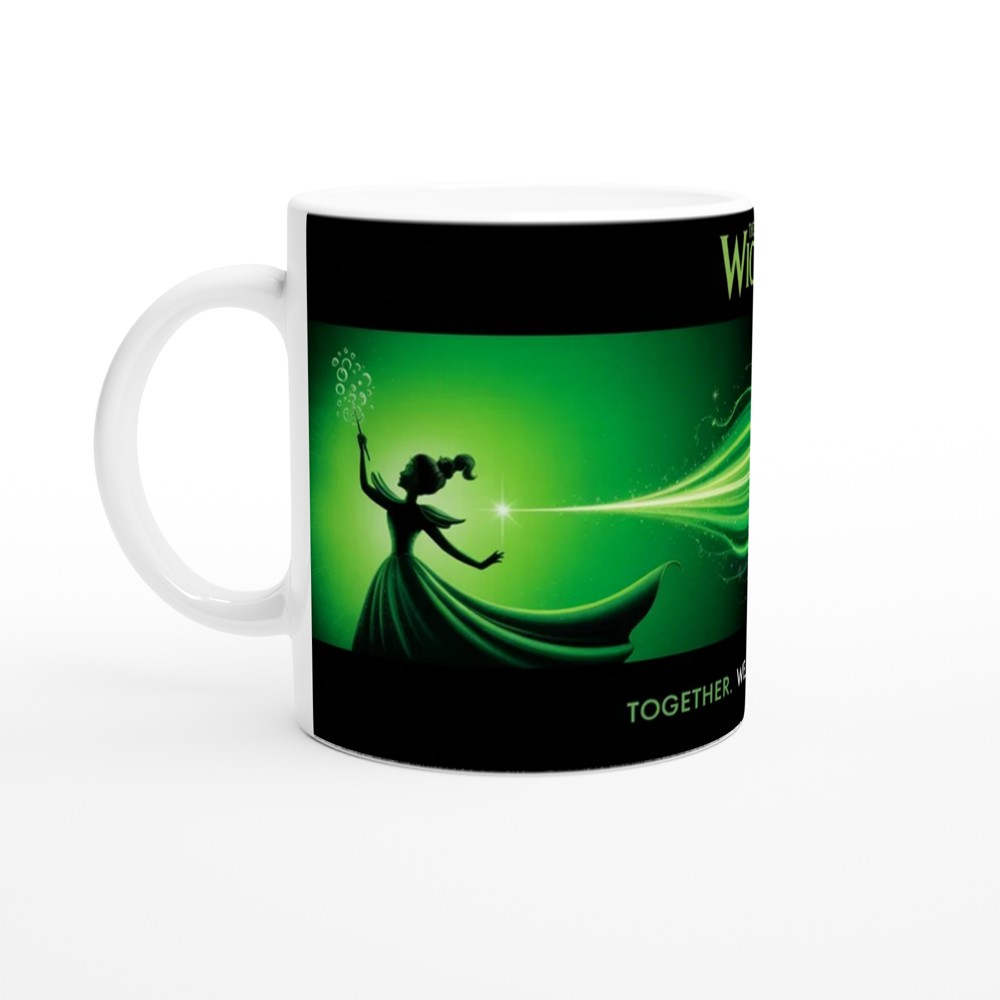 Wicked Mug | Elphaba and Glinda Silhouette | Musical Theatre Gift | Present for Best Friend — view 10