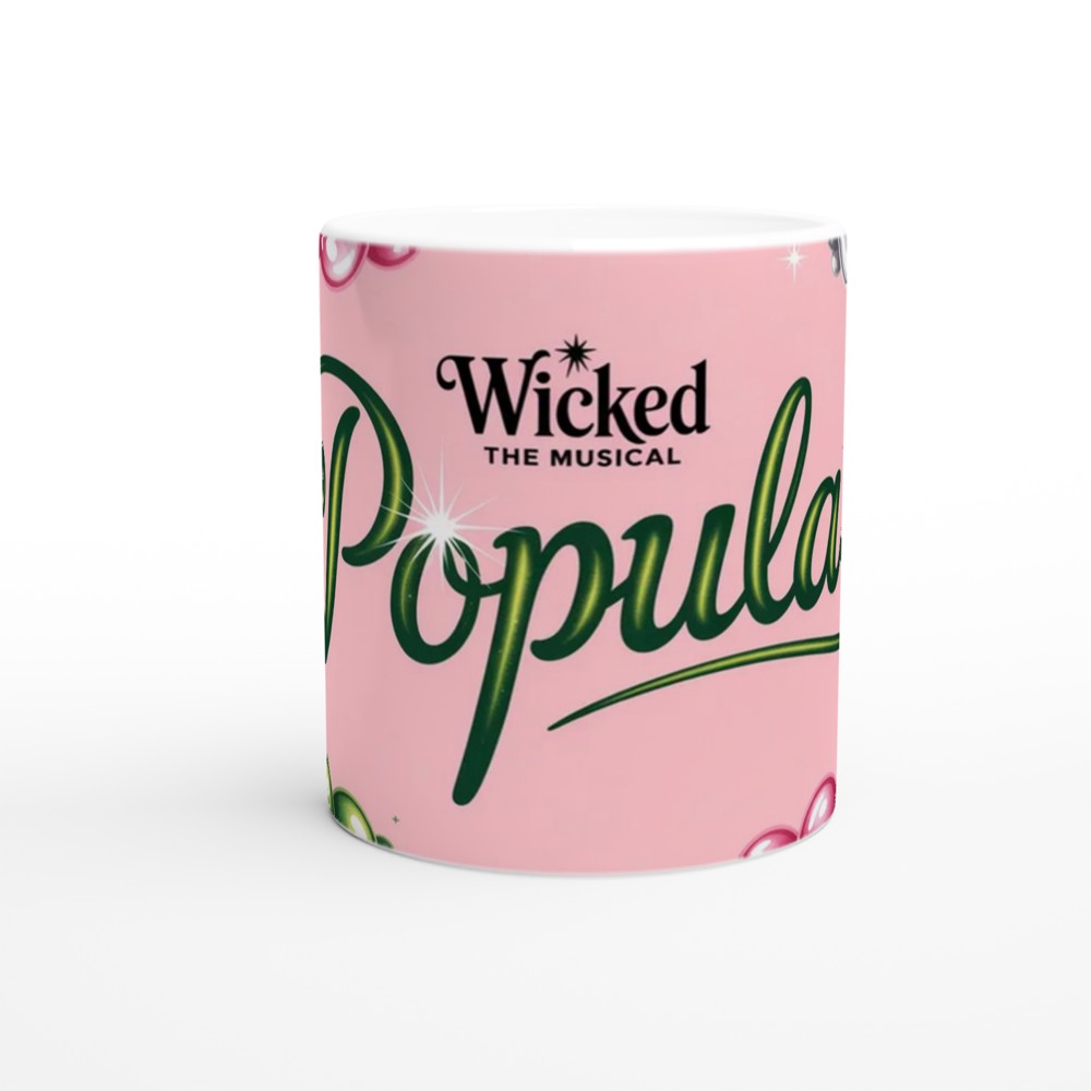 Popular Wicked Mug | Glinda Pink Bubbles Cup | Musical Theatre Gift for Her | Best Friend Birthday Present — view 11