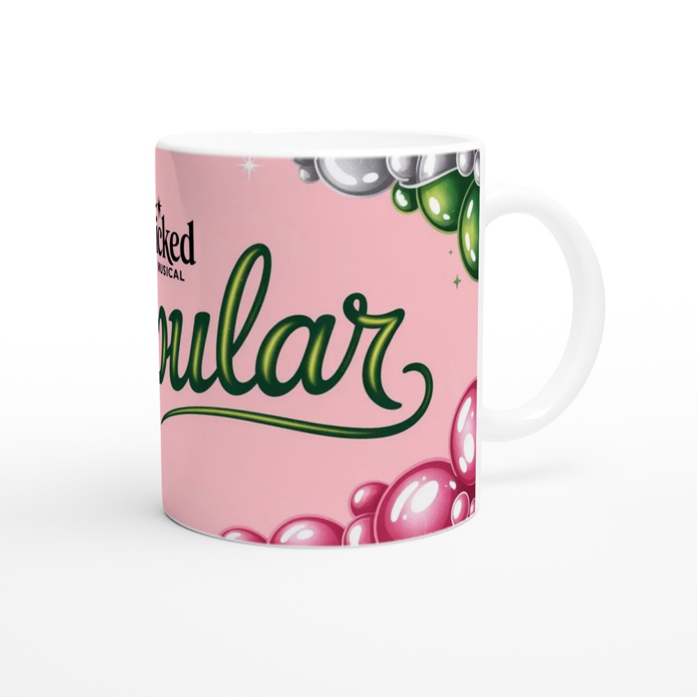 Popular Wicked Mug | Glinda Pink Bubbles Cup | Musical Theatre Gift for Her | Best Friend Birthday Present — view 12