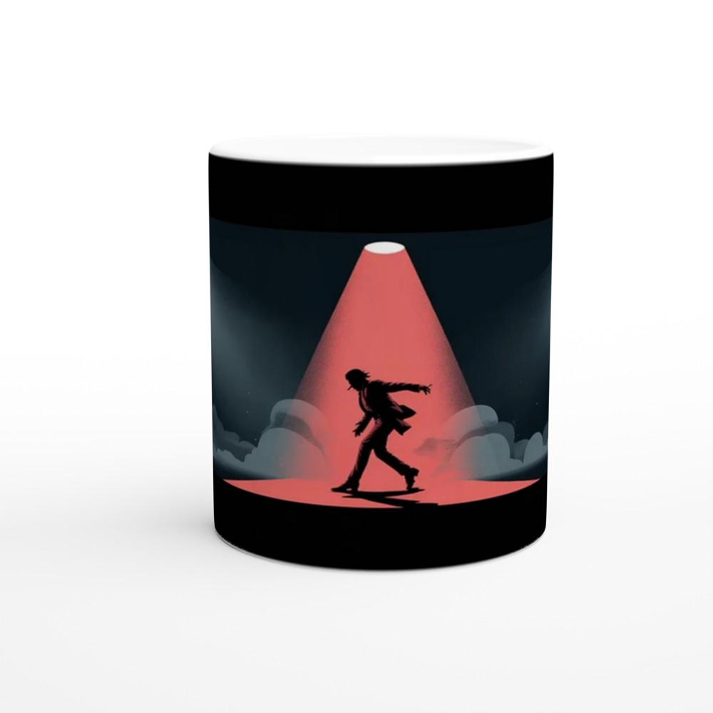 Smooth Criminal Mug | Michael Jackson Inspired Gift | King of Pop Music Present | Dance Silhouette Mug for Him or Her — view 11
