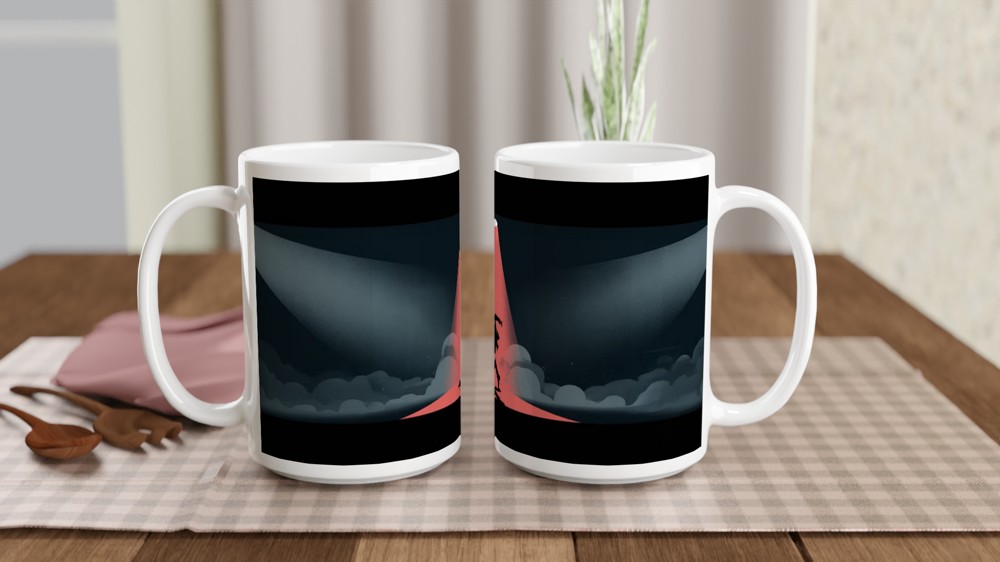 Smooth Criminal Mug | Michael Jackson Inspired Gift | King of Pop Music Present | Dance Silhouette Mug for Him or Her — view 2
