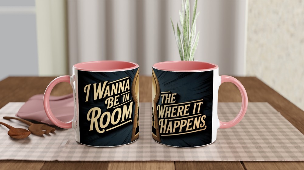 I Wanna Be In The Room Where It Happens Keyhole Mug — view 6