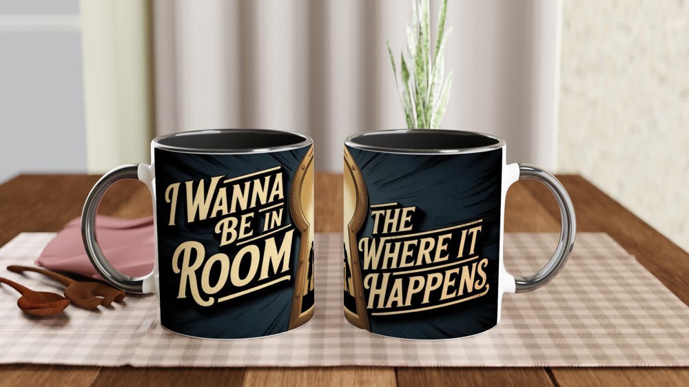 I Wanna Be In The Room Where It Happens Keyhole Mug — view 9