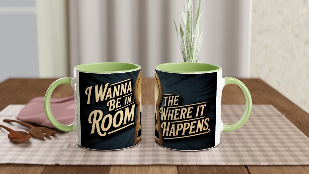I Wanna Be In The Room Where It Happens Keyhole Mug — view 5