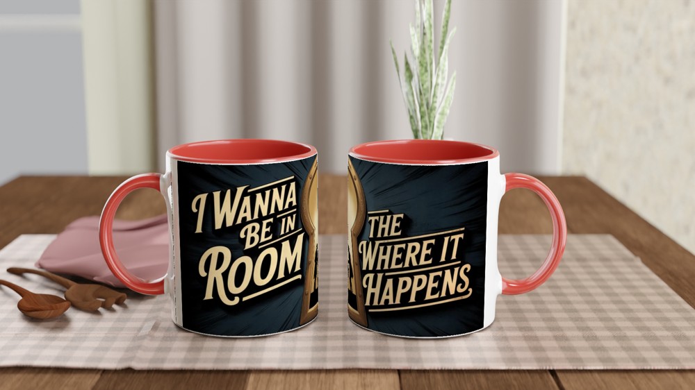 I Wanna Be In The Room Where It Happens Keyhole Mug — view 7