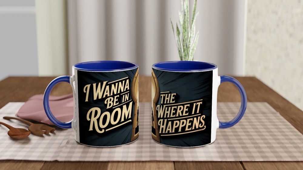 I Wanna Be In The Room Where It Happens Keyhole Mug — view 4