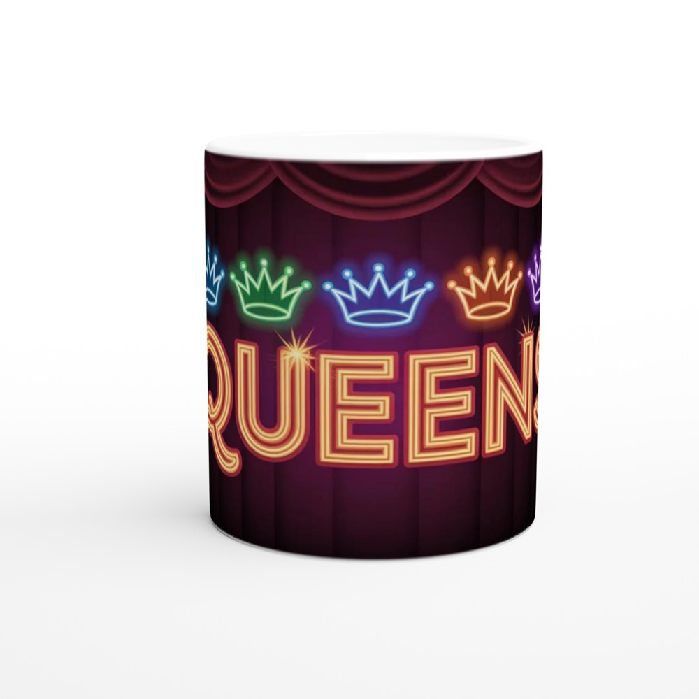Six Musical Mug | Neon Queens Crowns Design | Theatre Lover Gift | West End Musical Present — view 11
