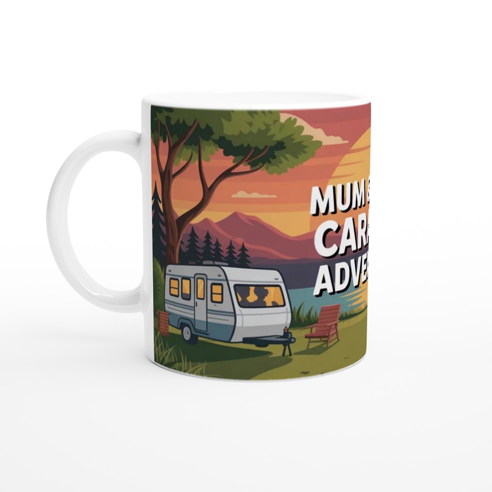 Caravan Mug for Mum and Dad | Sunset Campsite Design | Anniversary Gift for Parents | Camping Lover Present — view 10
