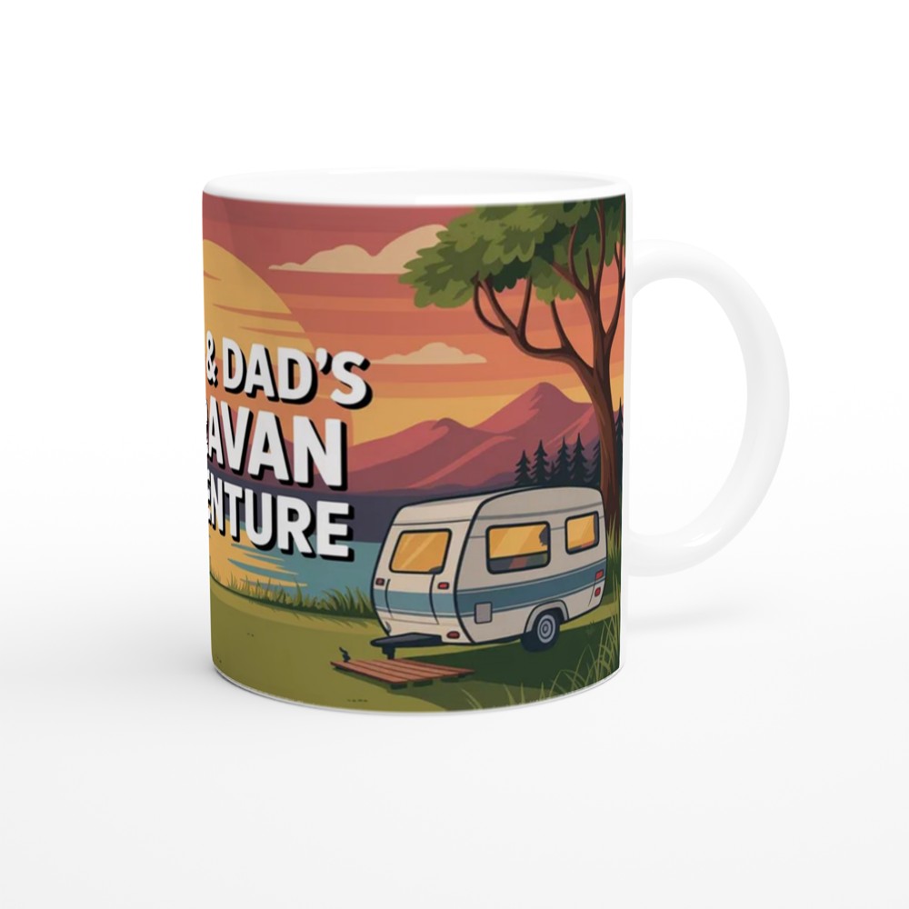 Caravan Mug for Mum and Dad | Sunset Campsite Design | Anniversary Gift for Parents | Camping Lover Present — view 12