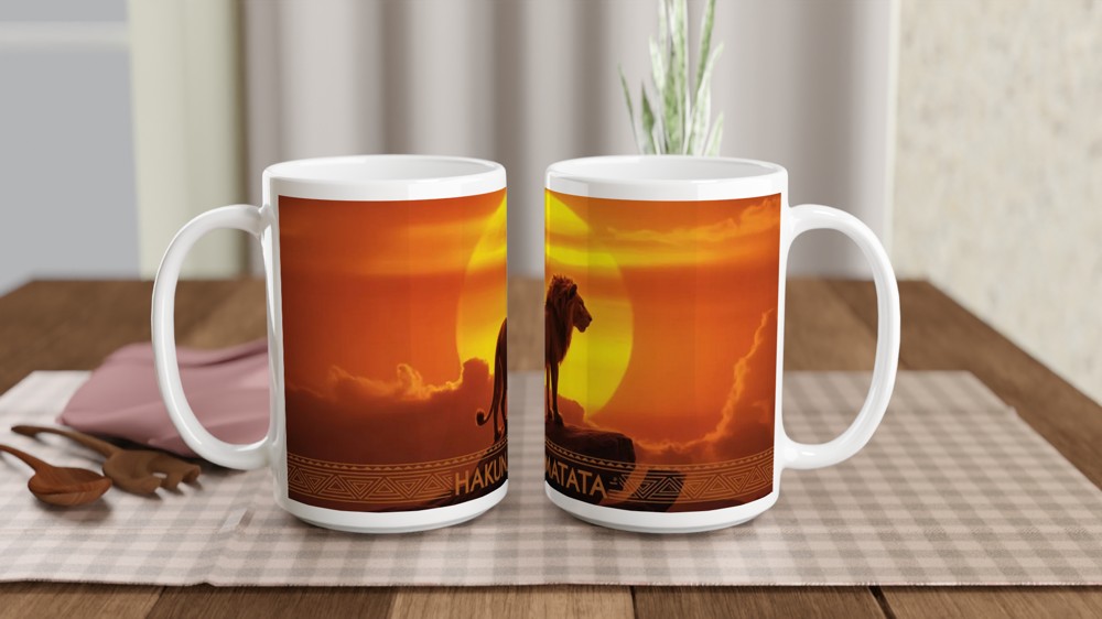 Hakuna Matata Mug | Lion King Musical Inspired Gift | Theatre Lover Pride Rock Mug | Gift for Best Friend Birthday — view 2