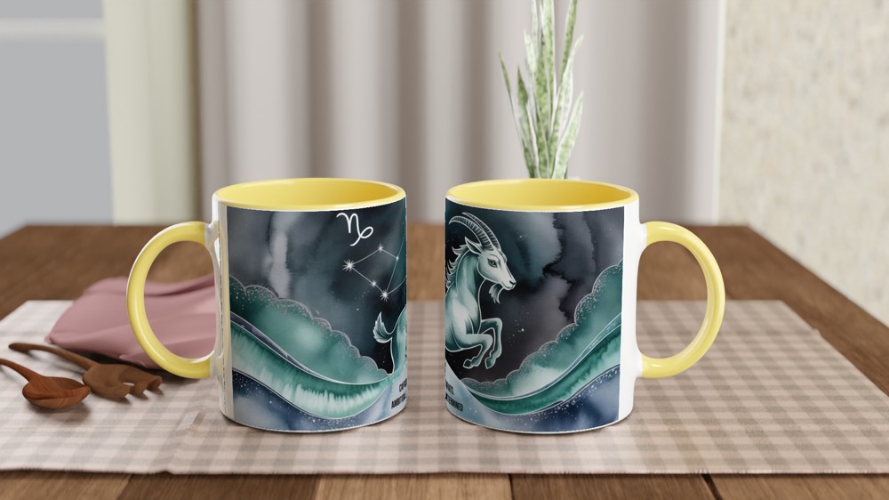 Capricorn Mug | Sea-Goat Zodiac Gift | Astrology Birthday Present for Her and Him — view 8