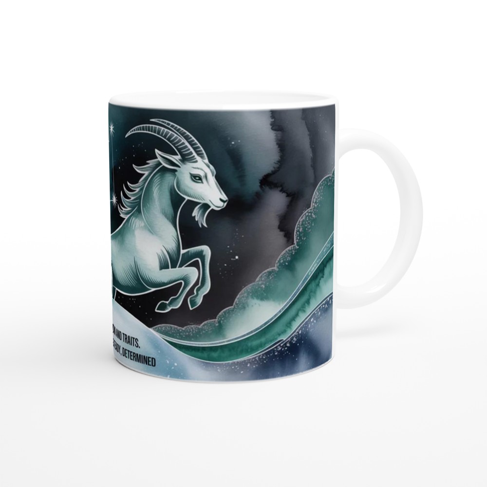 Capricorn Mug | Sea-Goat Zodiac Gift | Astrology Birthday Present for Her and Him — view 12
