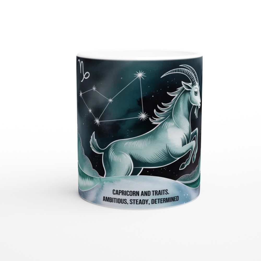 Capricorn Mug | Sea-Goat Zodiac Gift | Astrology Birthday Present for Her and Him — view 11