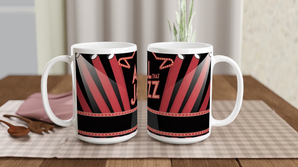 Chicago Musical Mug | All That Jazz Gift | Musical Theatre Mug for Her | Birthday Gift for Theatre Lovers — view 2