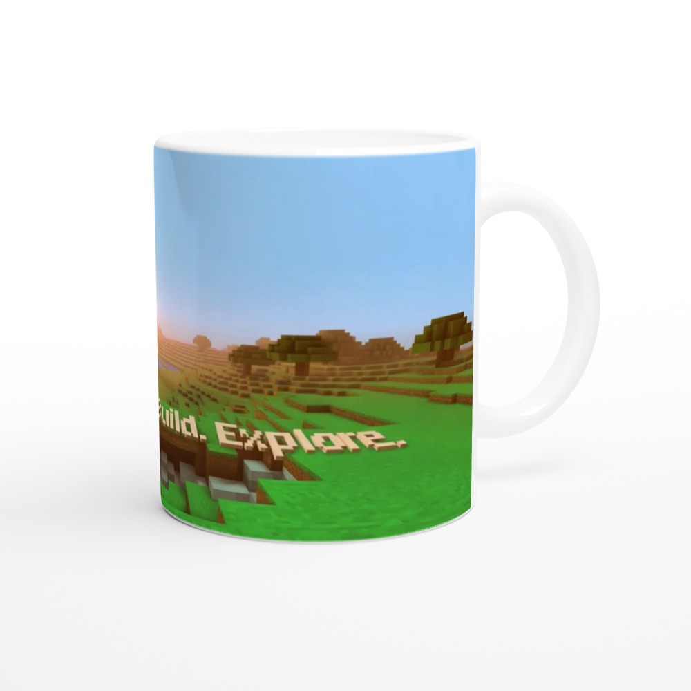 Survive Build Explore Block World Gamer Mug — view 12