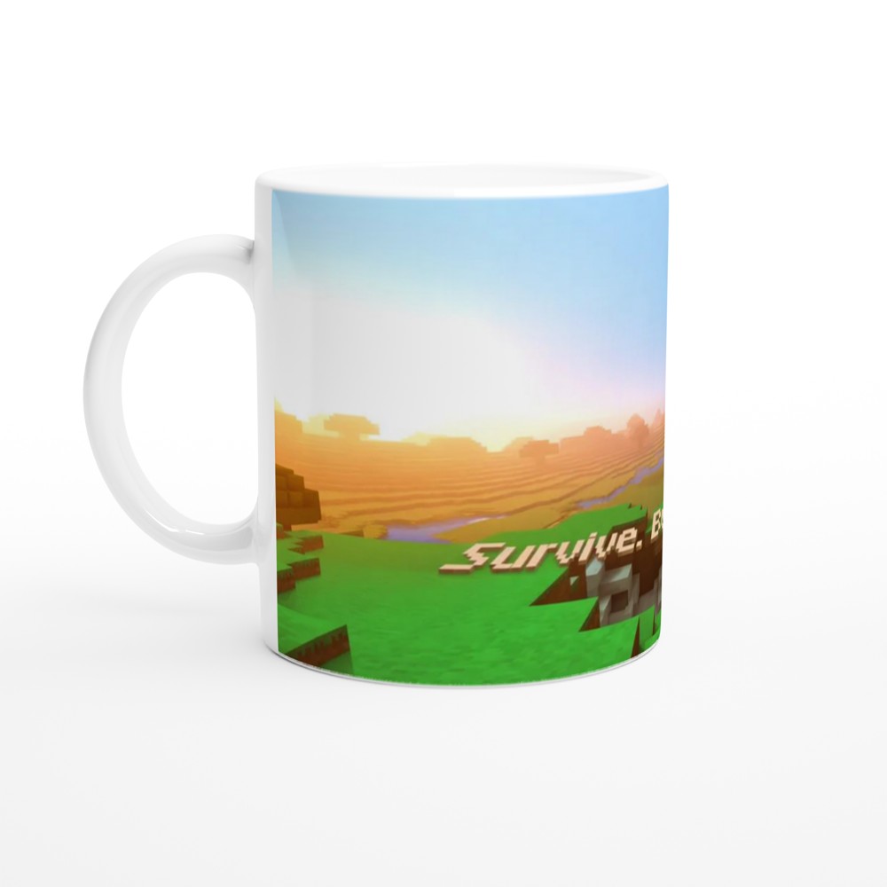 Survive Build Explore Block World Gamer Mug — view 10