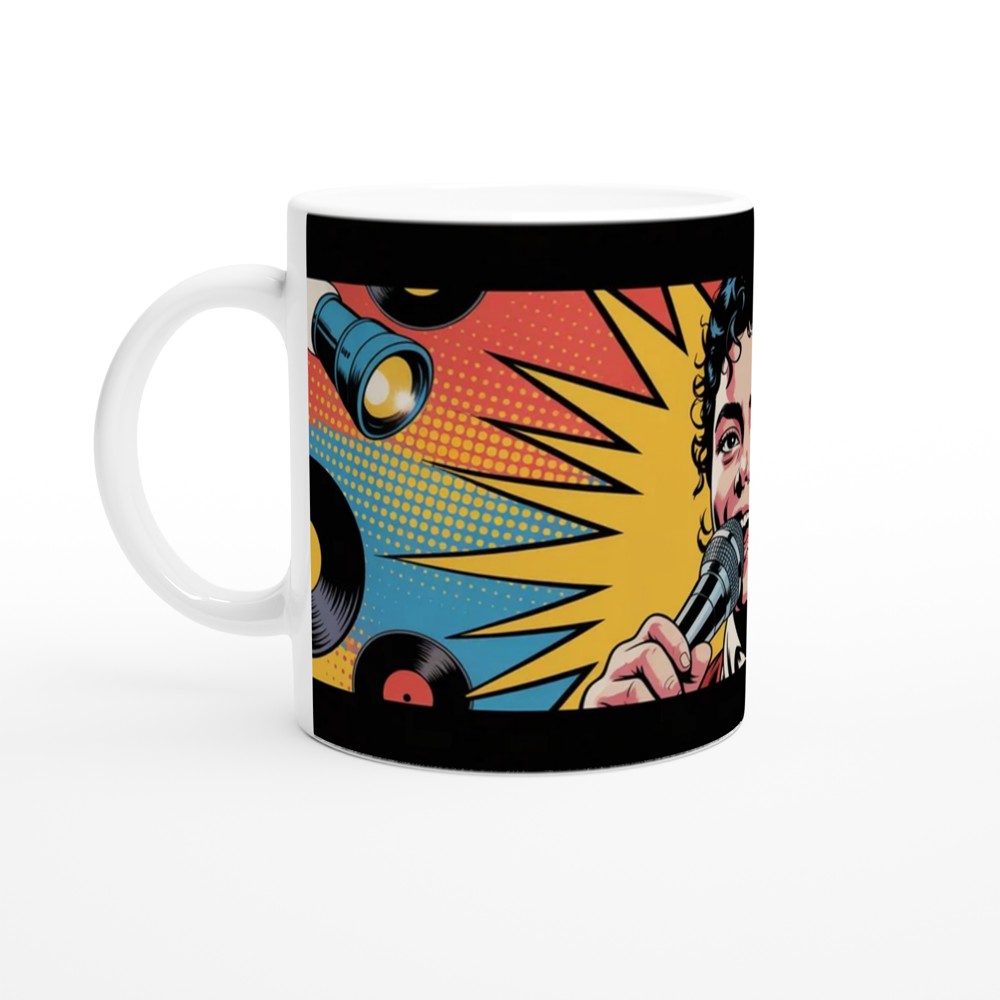 MJ the Musical Mug | 'Little Michael, Big Dream' Pop Art | Musical Theatre Gift | Jackson Fan Present — view 10