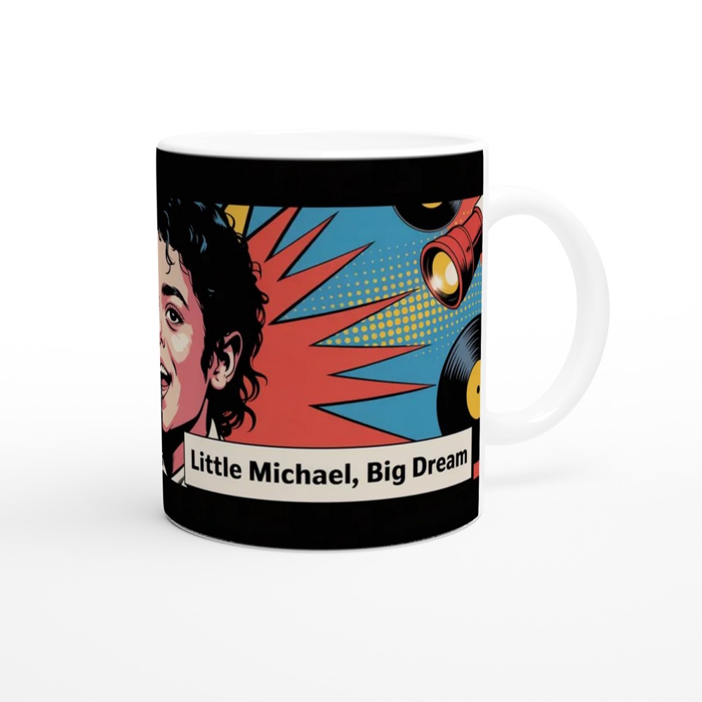 MJ the Musical Mug | 'Little Michael, Big Dream' Pop Art | Musical Theatre Gift | Jackson Fan Present — view 12
