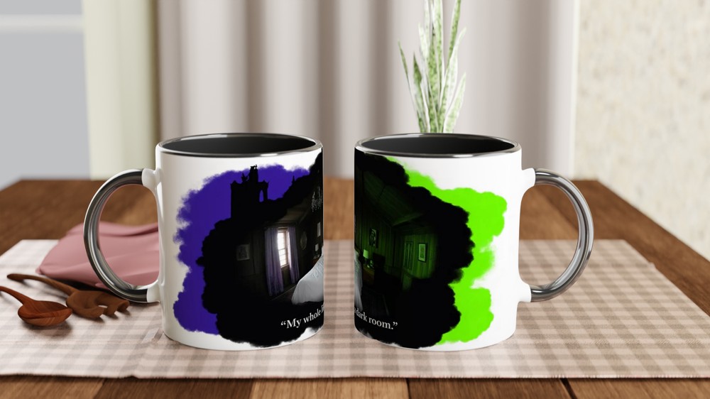 Beetlejuice Mug | 'My Whole Life Is a Dark Room' Quote | Musical Theatre Gift | Gothic Lydia Present — view 9
