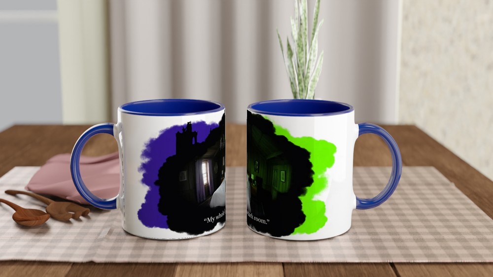 Beetlejuice Mug | 'My Whole Life Is a Dark Room' Quote | Musical Theatre Gift | Gothic Lydia Present — view 4