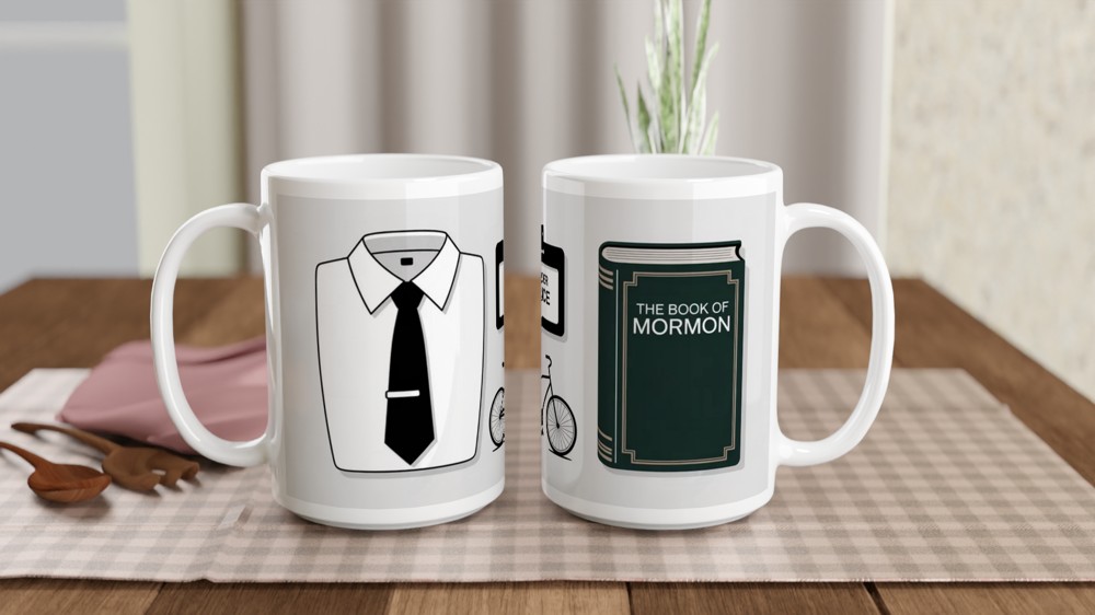 Book of Mormon Mug | Musical Theatre Gift | Elder Price Missionary Essentials | Theatre Lover Present — view 2