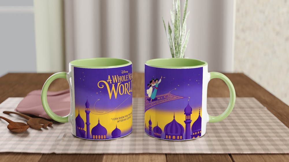Aladdin A Whole New World Coffee Parody Mug — view 5