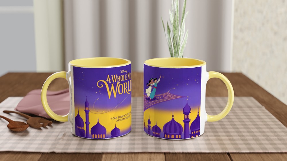 Aladdin A Whole New World Coffee Parody Mug — view 8