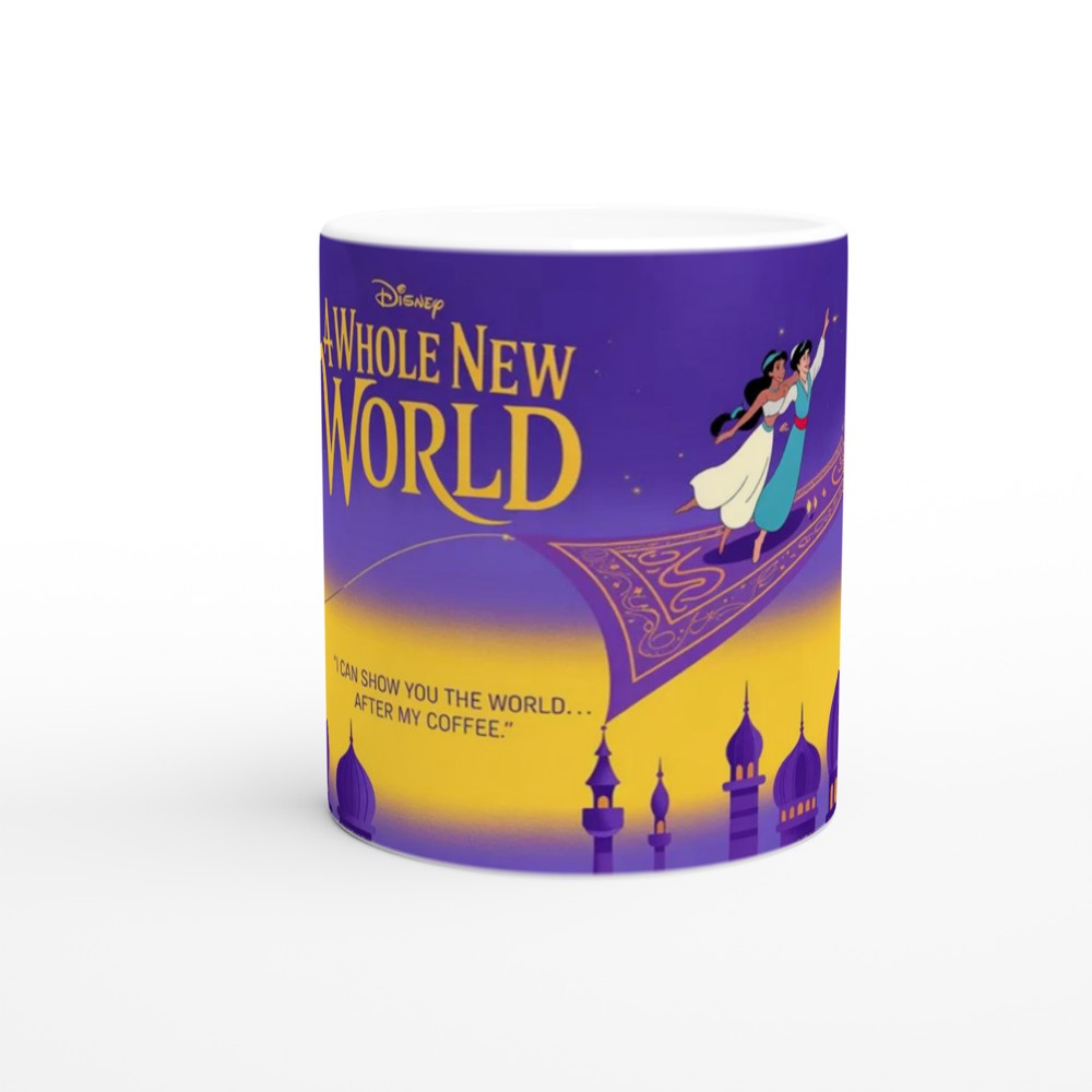 Aladdin A Whole New World Coffee Parody Mug — view 11
