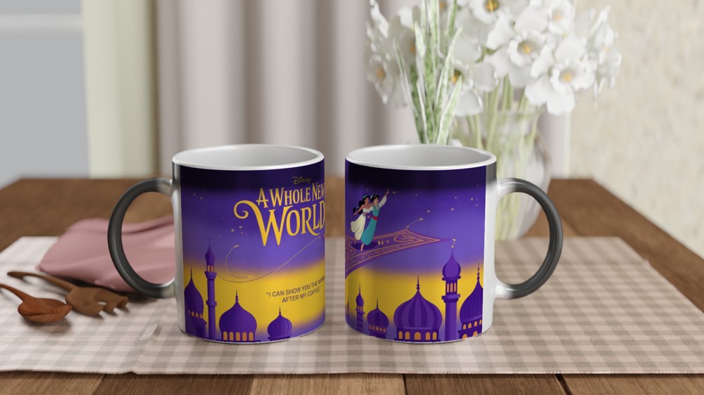 Aladdin A Whole New World Coffee Parody Mug — view 3