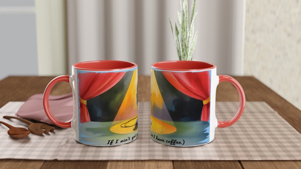 If I Ain't Got You But I Have Coffee Stage Microphone Mug — view 7