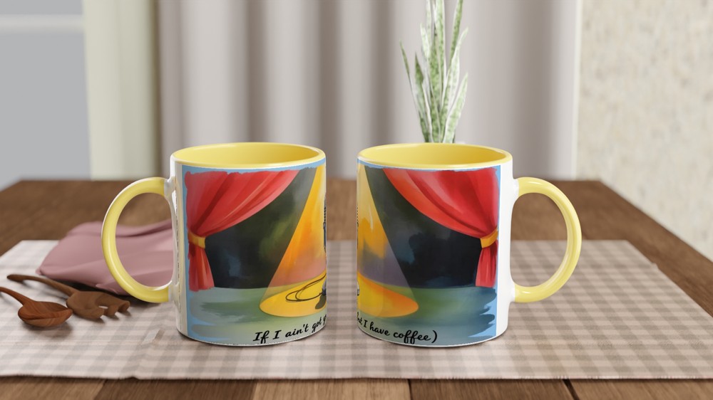 If I Ain't Got You But I Have Coffee Stage Microphone Mug — view 8
