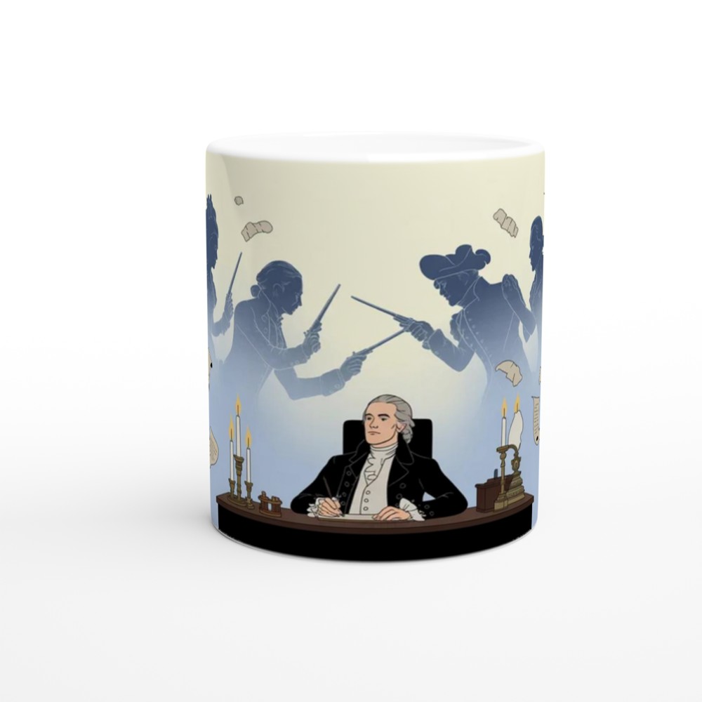 Founding Father at His Desk - American Revolution Illustration — view 11