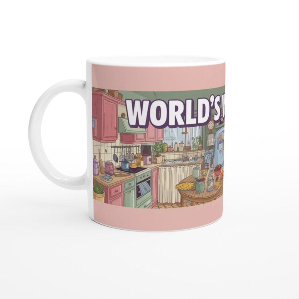 World's Worst Mum Mug | Funny Mother's Day Gift | Sarcastic Mum Birthday Present | Pastel Kitchen Wrap Around Design — view 10