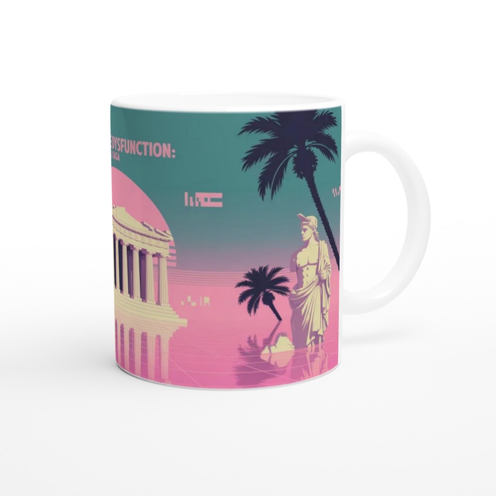 Executive Dysfunction A Saga - Vaporwave ADHD Mug — view 12