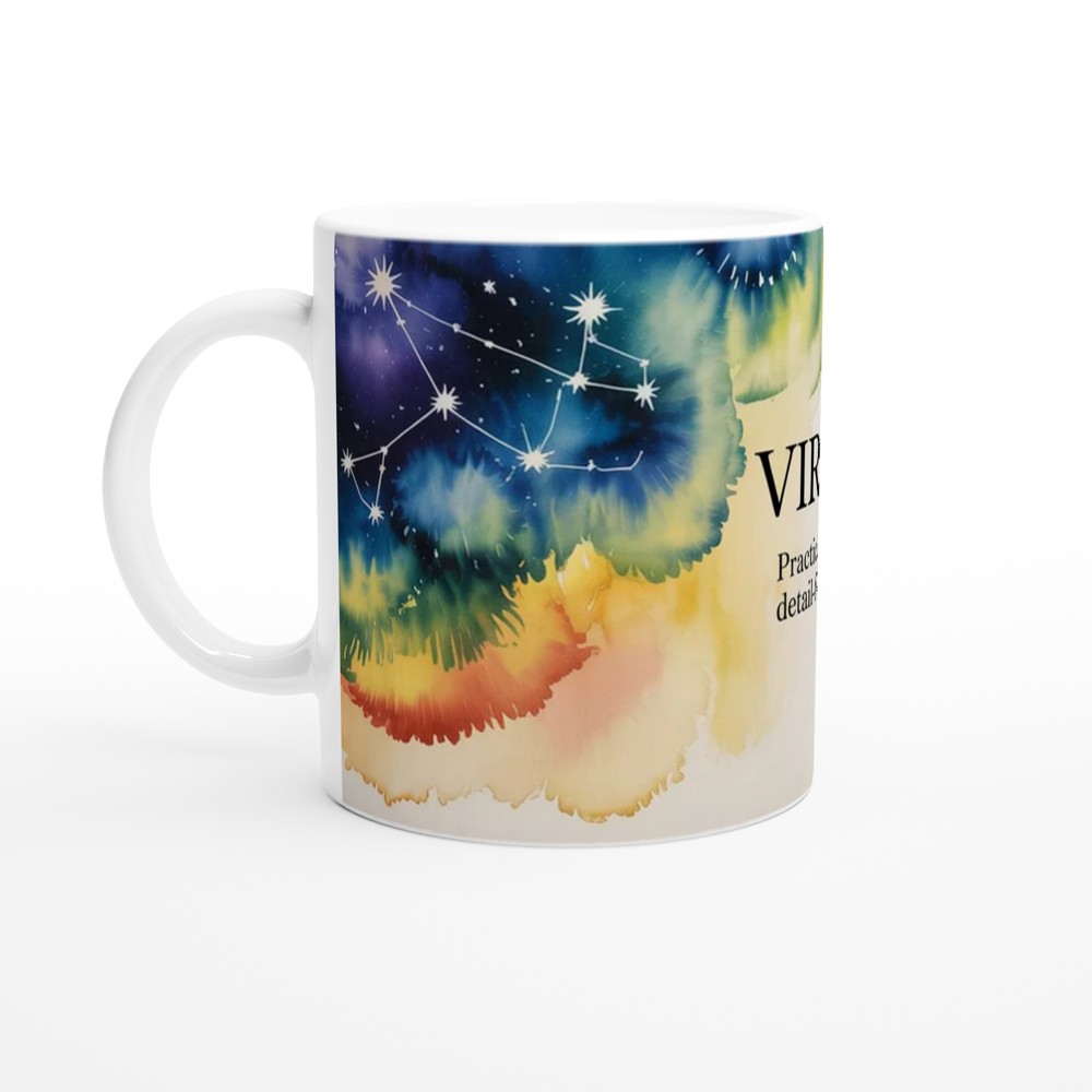 Virgo Mug | Virgo Constellation Astrology Gift | Star Sign Zodiac Mug for Best Friend | Birthday Present for Her or Him — view 10