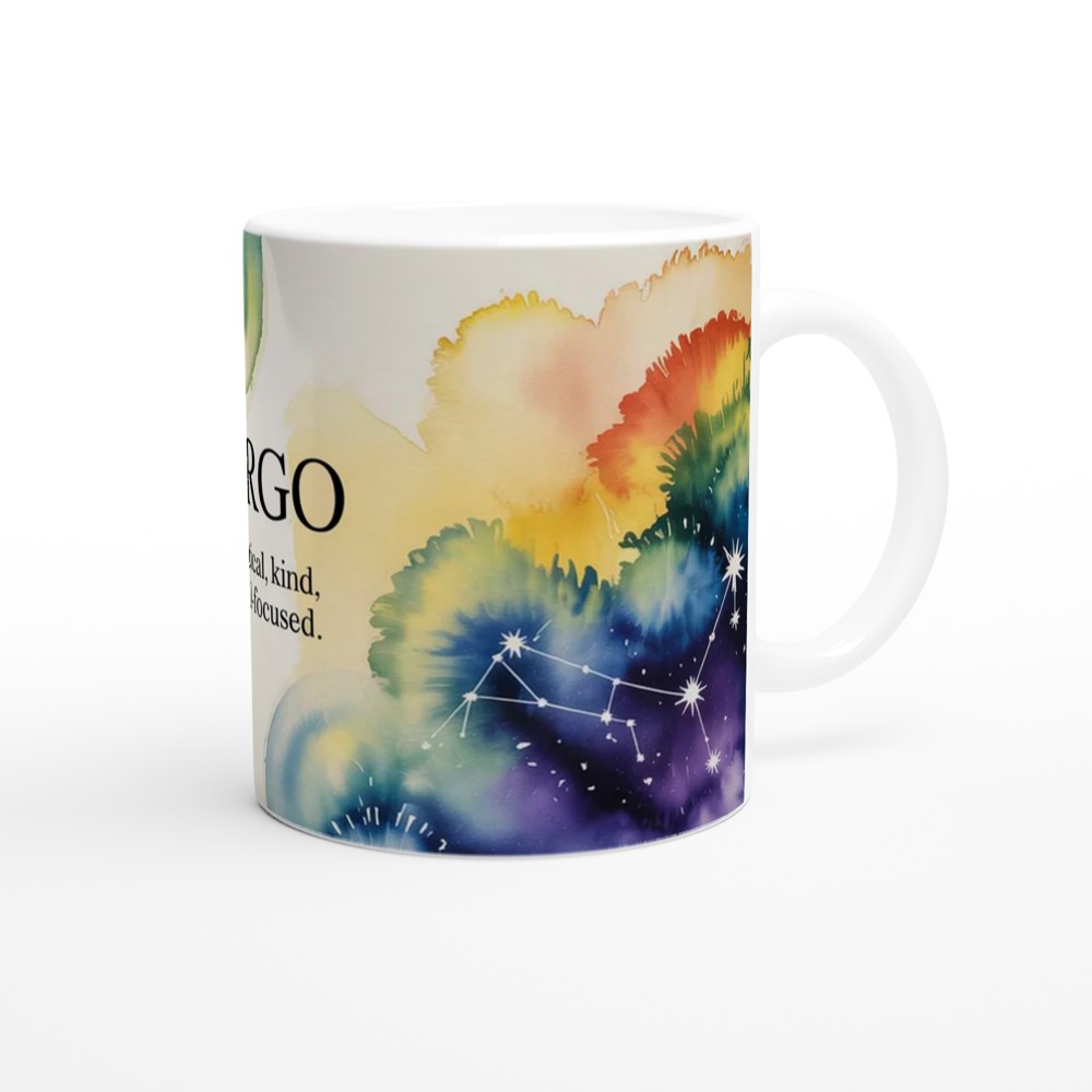 Virgo Mug | Virgo Constellation Astrology Gift | Star Sign Zodiac Mug for Best Friend | Birthday Present for Her or Him — view 12