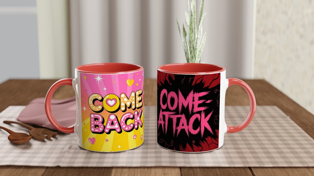 K-Pop Comeback Mug | Comeback Come-Attack Design | Gift for K-Pop Fans | Music Lover Present — view 7