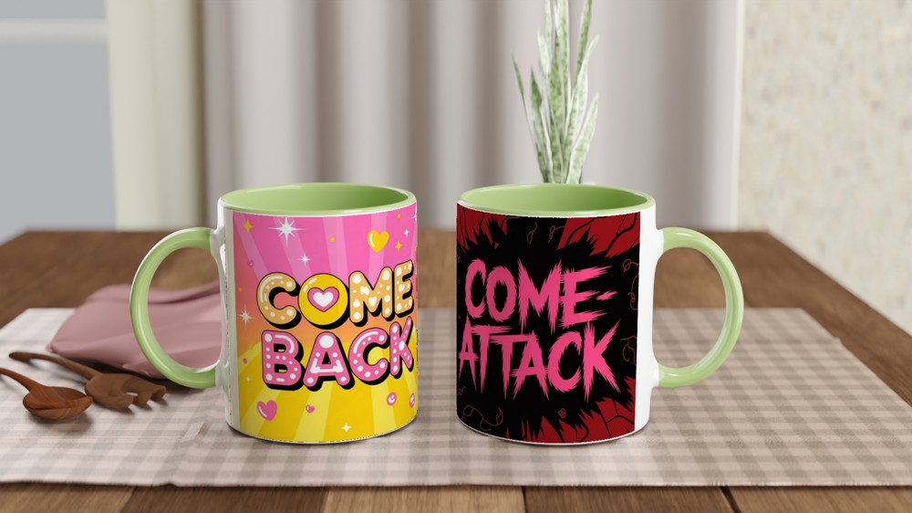 K-Pop Comeback Mug | Comeback Come-Attack Design | Gift for K-Pop Fans | Music Lover Present — view 5