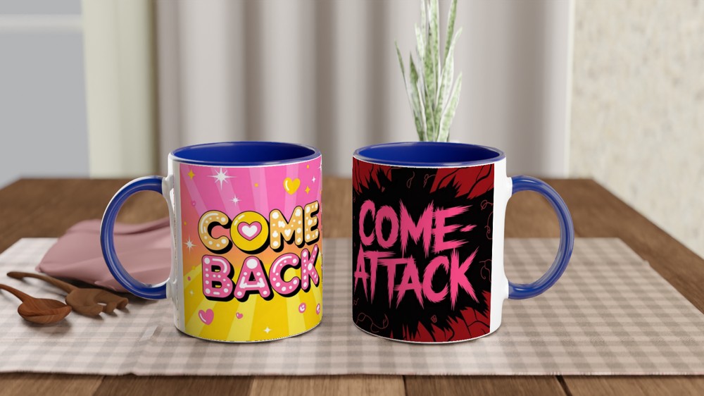 K-Pop Comeback Mug | Comeback Come-Attack Design | Gift for K-Pop Fans | Music Lover Present — view 4