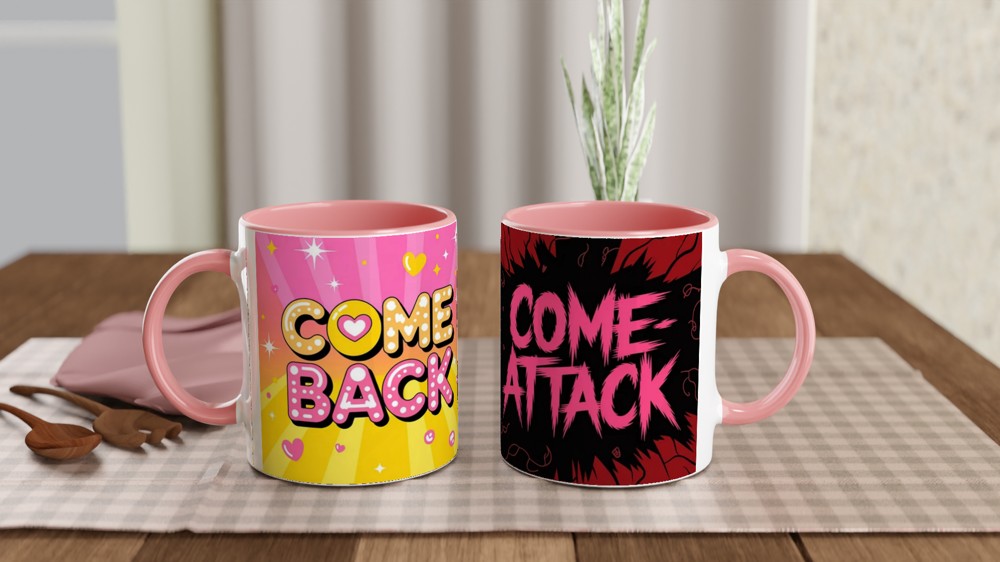 K-Pop Comeback Mug | Comeback Come-Attack Design | Gift for K-Pop Fans | Music Lover Present — view 6